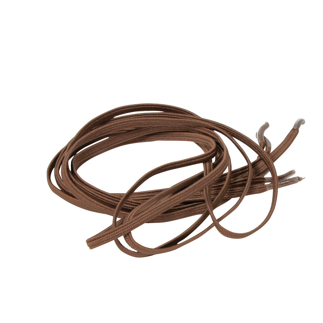 Elastic Shoelace, Flat, Brown, 27"L, 2 Pair/Pack