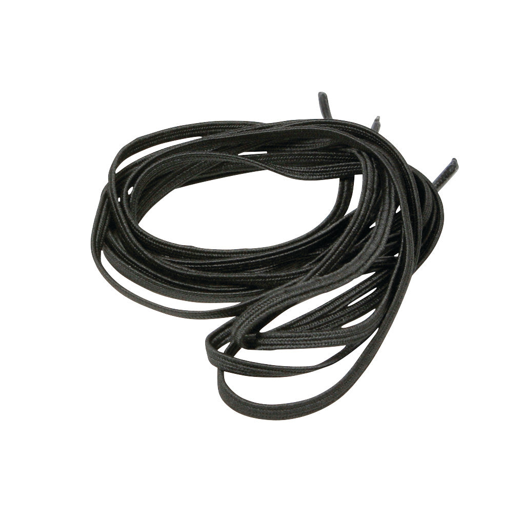 Elastic Shoelace, Flat, Black, 27"L, 2 Pair/Pack