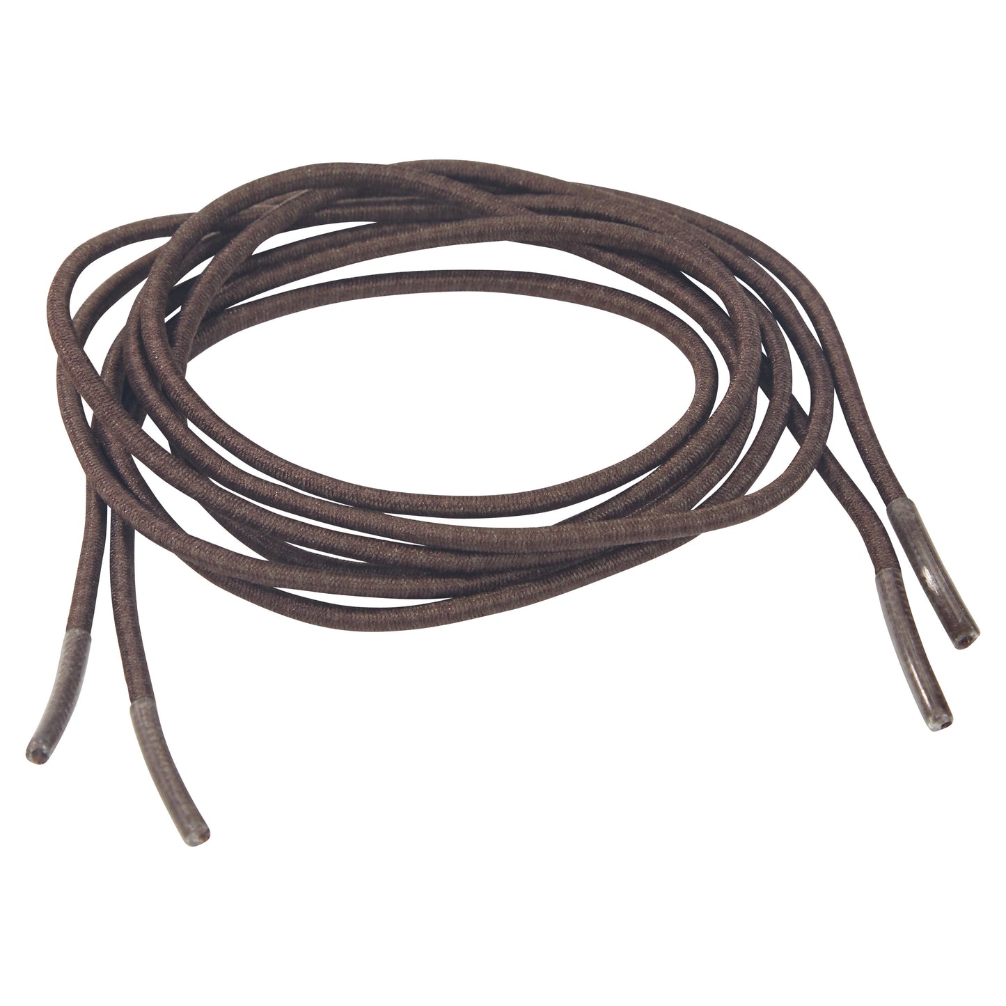 Elastic Shoelace, Round, Brown, 27"L, 2 Pair/Pack