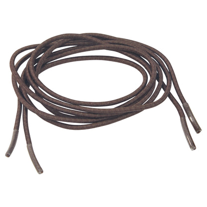 Elastic Shoelace, Round, Brown, 27"L, 2 Pair/Pack