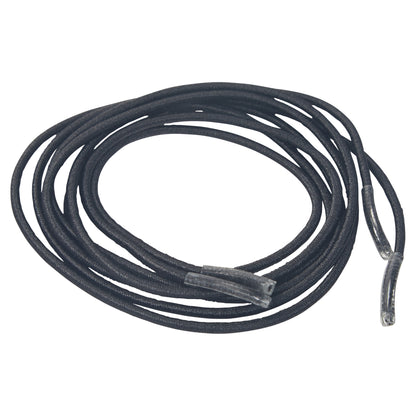 Elastic Shoelace, Round, Black, 27"L, 2 Pair/Pack