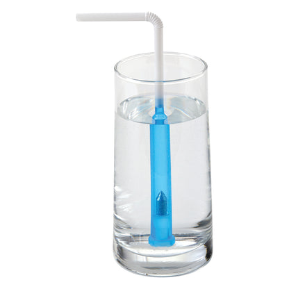 SafeStraw, 6 White/6 Blue, Reusable, 12/Box