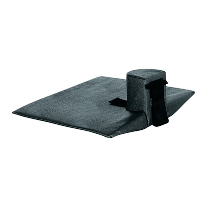Sit-Straight Wheelchair Cushion w/Release Pommel, 18"W x 16"D, Black Water-Resistant Cover