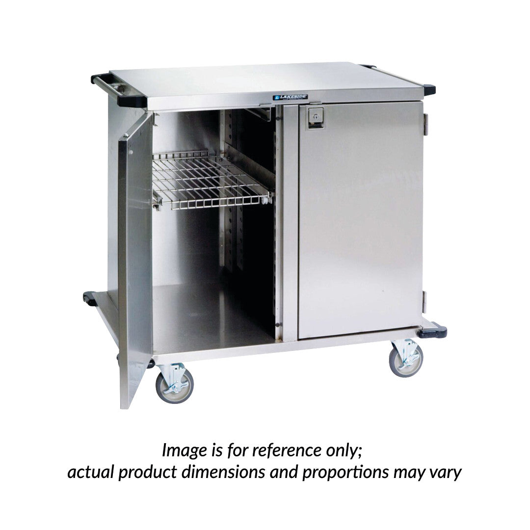 Stainless Steel Case Cart, 43"W x 54"H x 29"D, 2 Doors