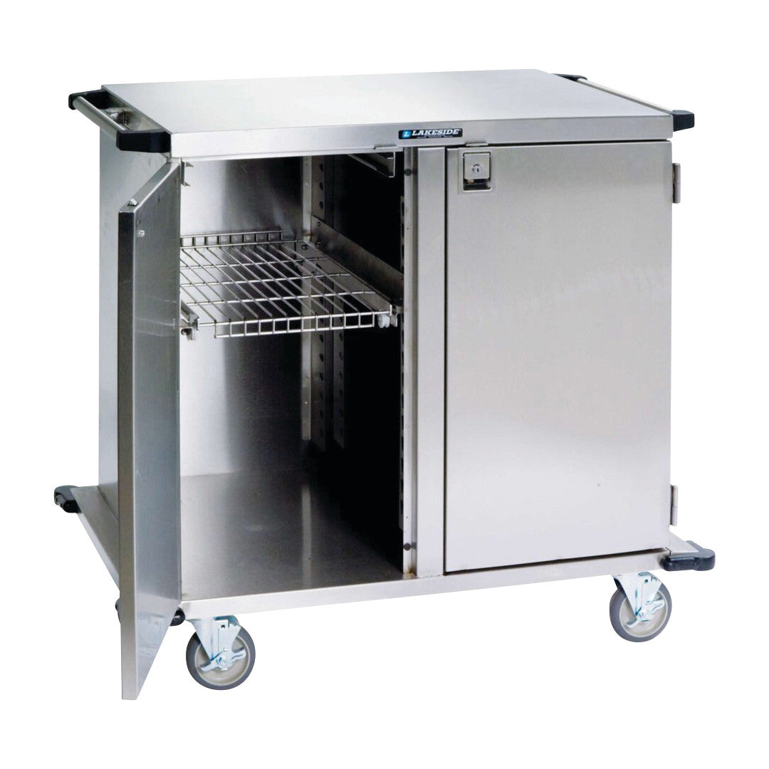 Stainless Steel Case Cart, 43"W x 39"H x 29"D, 2 Doors