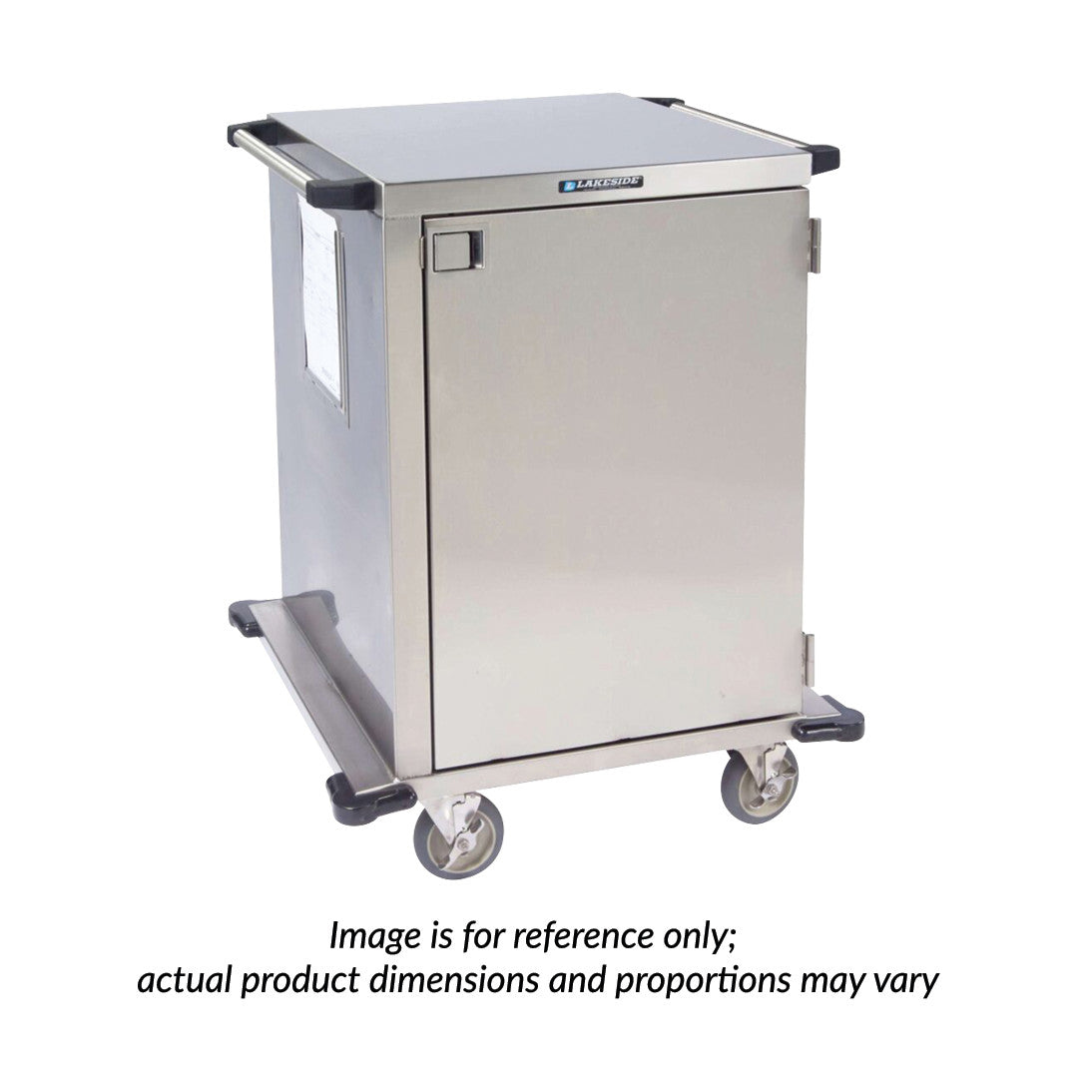 Stainless Steel Case Cart, 30"W x 54"H x 29"D, 1 Door