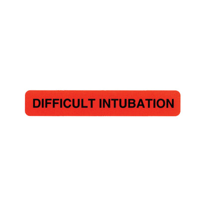 Difficult Intubation Label