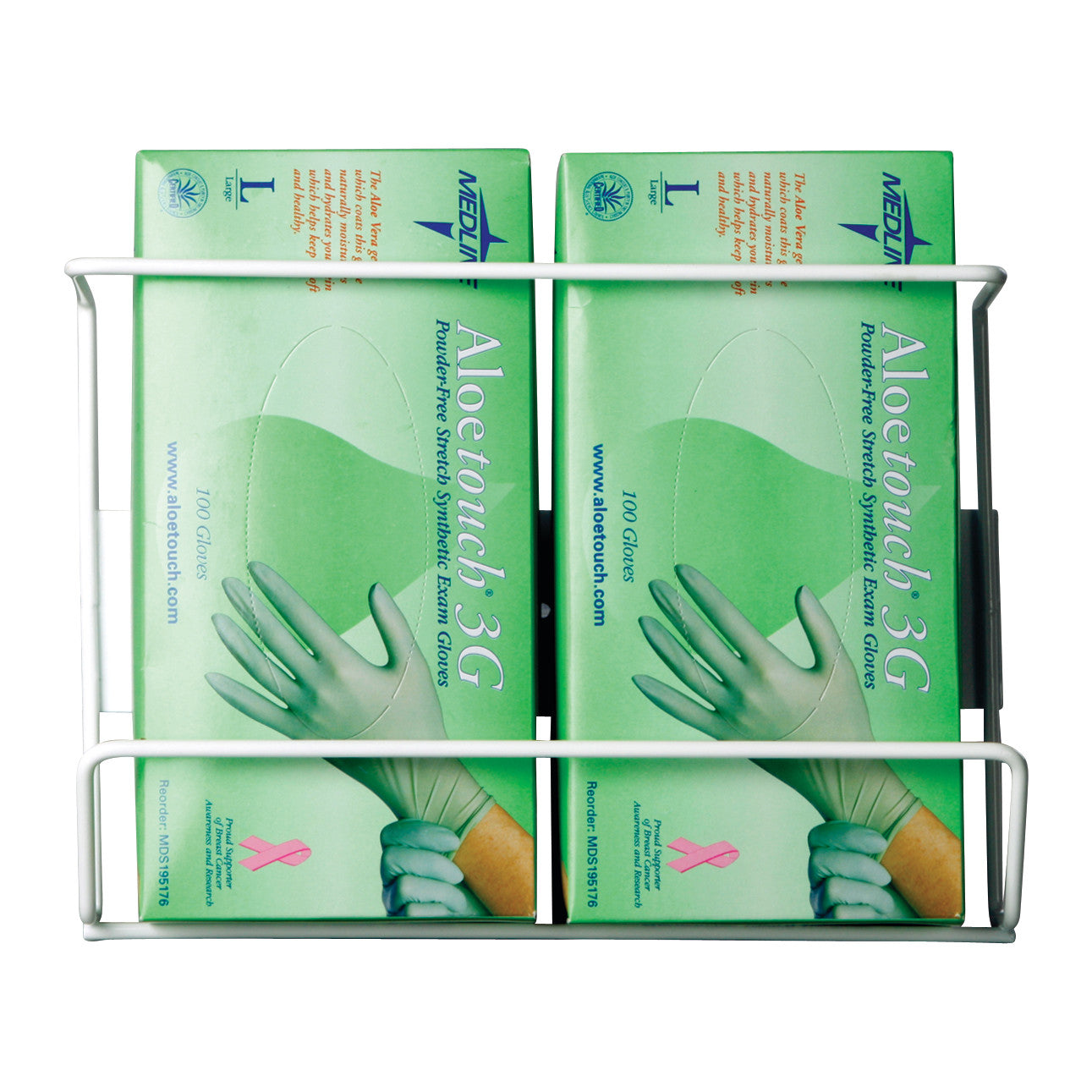 Wire Glove Dispenser, Double, Vertical