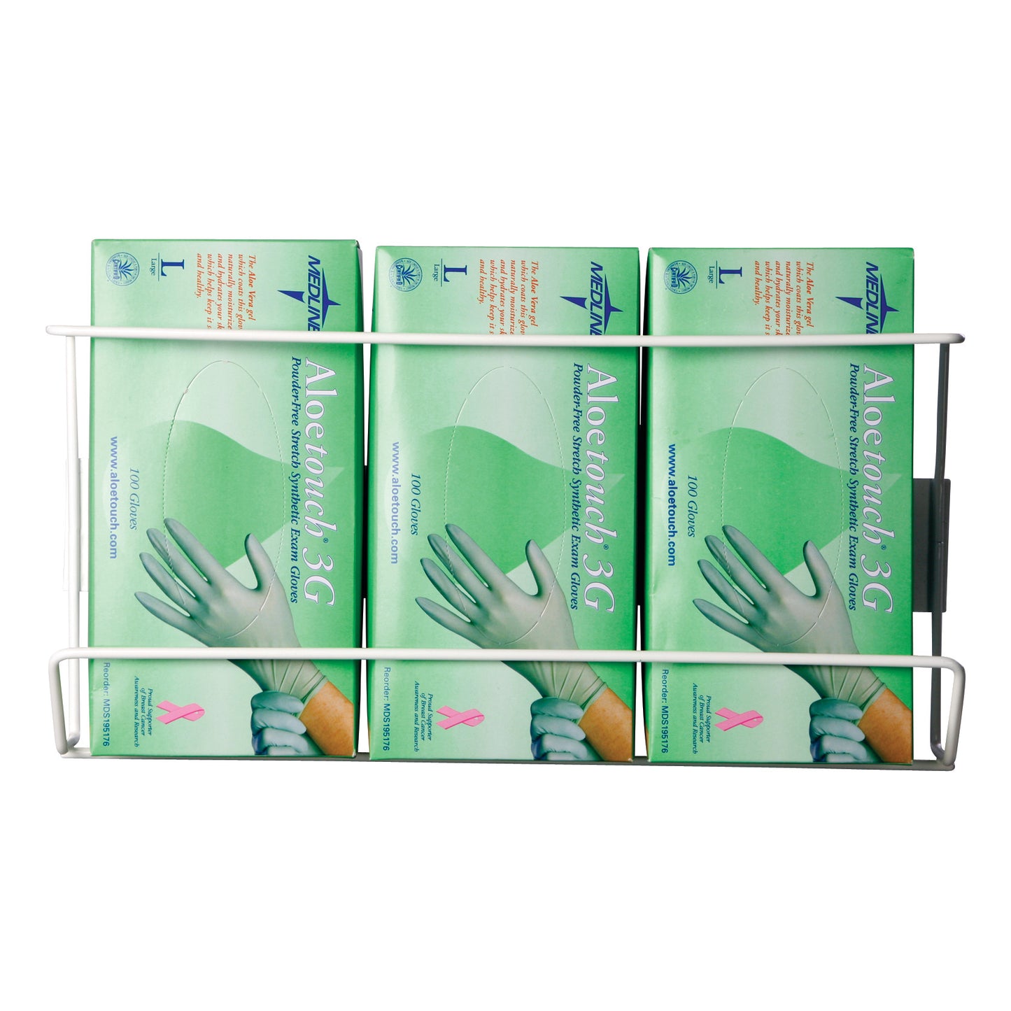Wire Glove Dispenser, Triple, Vertical