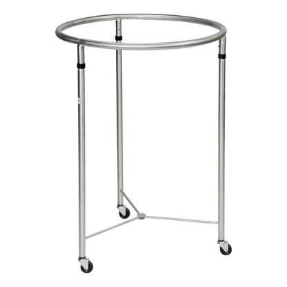 Open Round Hamper, Chrome, 25"W