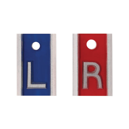 Aluminum X-Ray Marker Set, Left/Right, 5/8"H Letter, w/o Initials, Set (1 of Each)