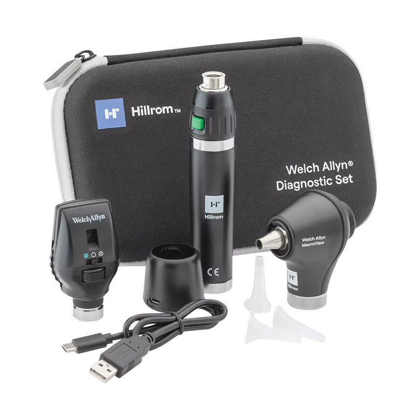 Diagnostic Set, Set 2: Standard Ophthalmoscope Head, Diagnostic Otoscope Head, PI Handle