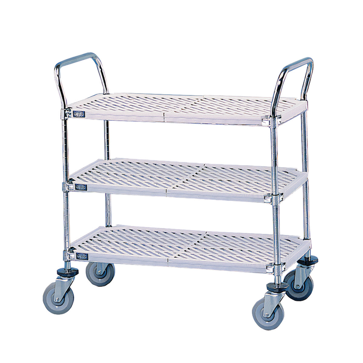 Nexelite Utility Cart, 3 Shelves, 48"W x 39"H x 24"D
