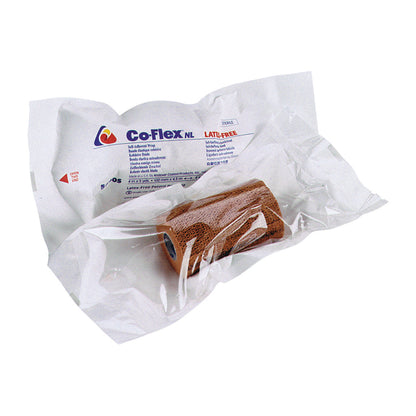 Sterile NL Flexible Cohesive Bandage, Tan, 6"W x 5 yds., 12 Roll/Case