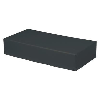 Vinyl-Covered Large Rectangle Positioner, 20"L, Conductive Black