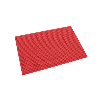 Hygiene Nitrile Floor Mat, 2'W x 3'L, Red