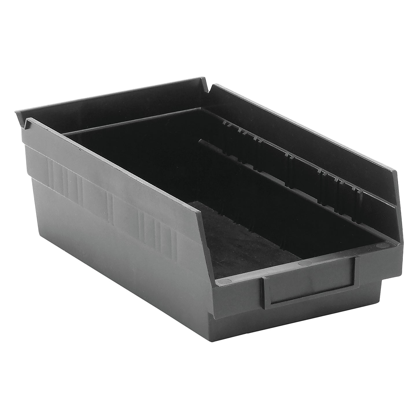 Economy Shelf Bin, 6-5/8"W x 4"H x 11-5/8"D, Black, 30/Case