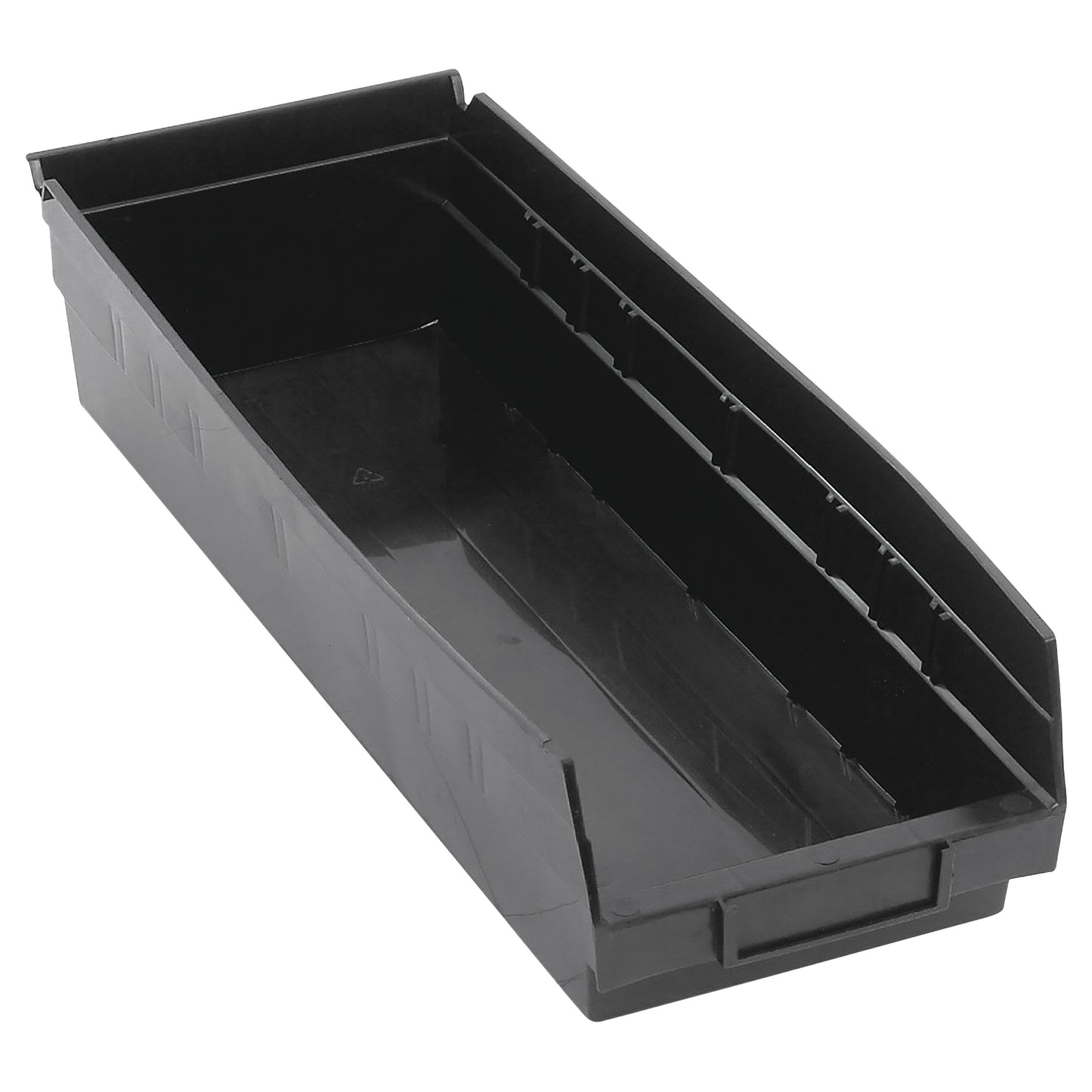 Economy Shelf Bin, 6-5/8"W x 4"H x 17-7/8"D, Black, 20/Case