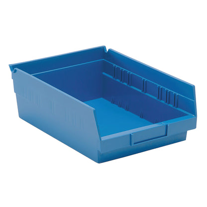 Economy Shelf Bin, 8-3/8"W x 4"H x 11-5/8"D, Blue, 20/Case