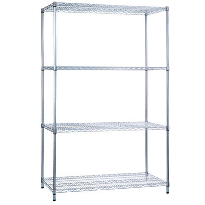 Wire Shelving with Wire Bottom, 36"W x 72"H x 18"D