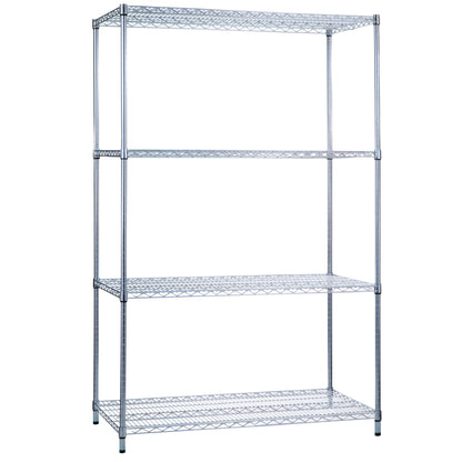 Wire Shelving with Wire Bottom, 36"W x 72"H x 24"D