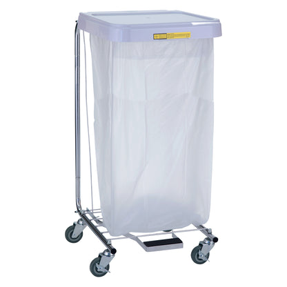 Medium-Duty Hamper with Foot Pedal, Single, 20"W x 35"H x 17-3/4"D