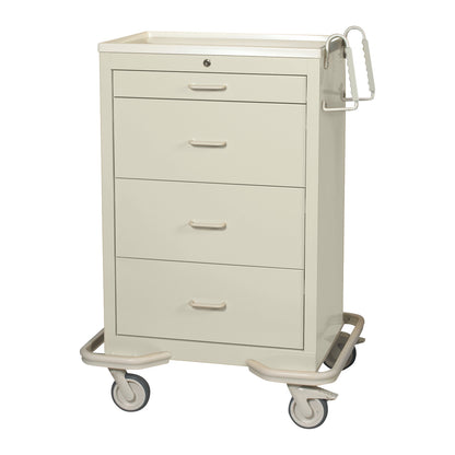Standard Series 4-Drawer Isolation Cart, Key Lock, Two-Tone Beige