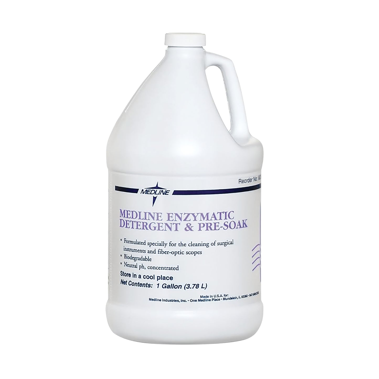 Enzymatic Detergent and Presoak, Single-Enzyme, 1-Gal. Bottle, 4/Case