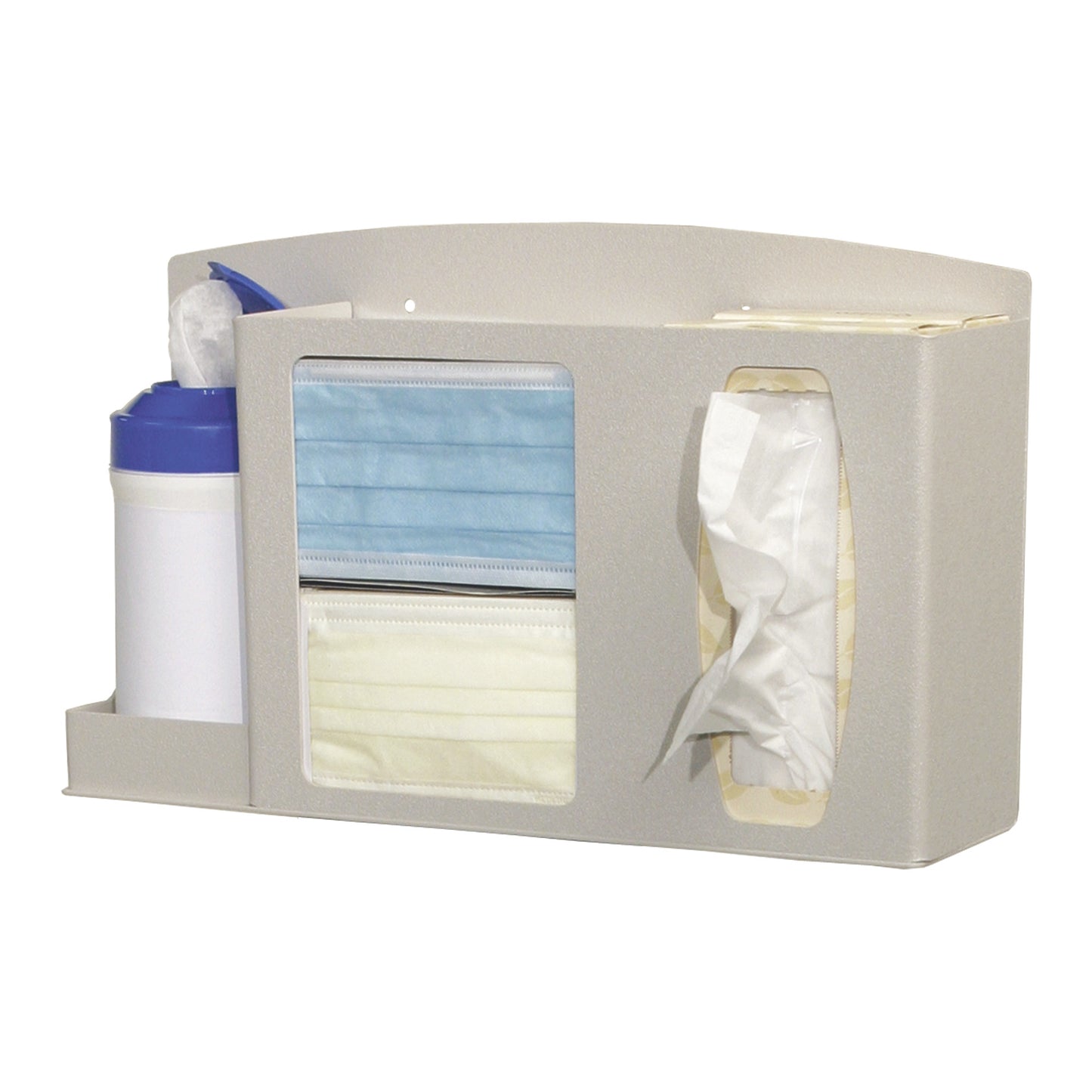 Basic Hygiene Center, Counter/Wall, Hand Sanitizer Holder, No Sign, Beige ABS