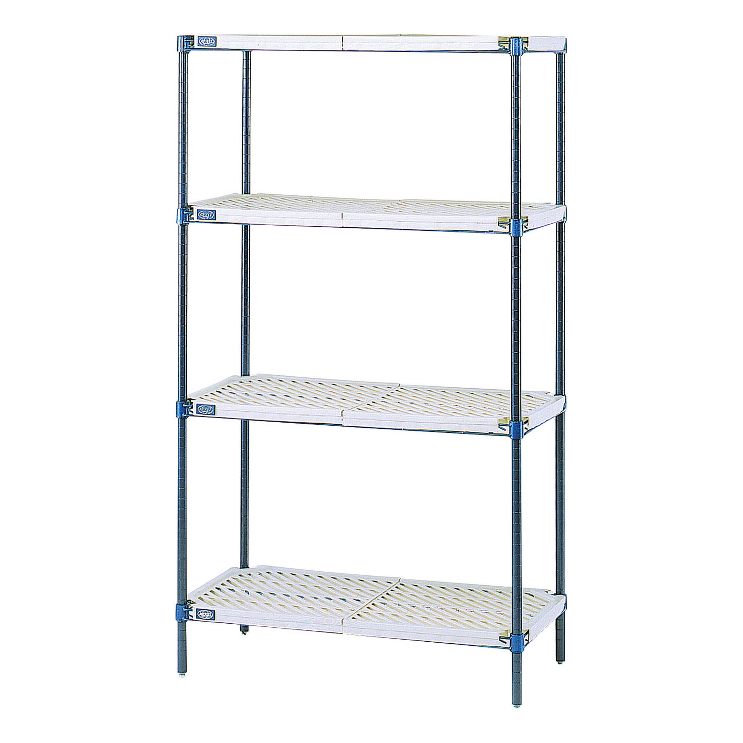 Antimicrobial Shelving Unit, 42"W x 74"H x 18"D