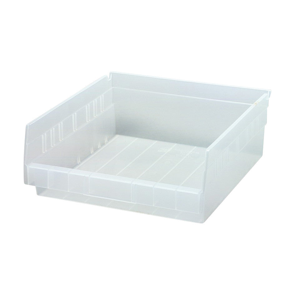 Economy Shelf Bin, 11-1/8"W x 4"H x 11-5/8"D, Clear-View, 8/Case