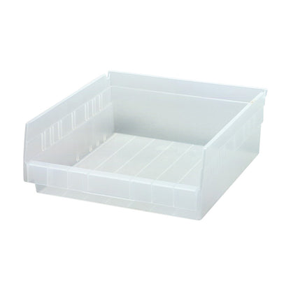 Economy Shelf Bin, 11-1/8"W x 4"H x 11-5/8"D, Clear-View, 8/Case