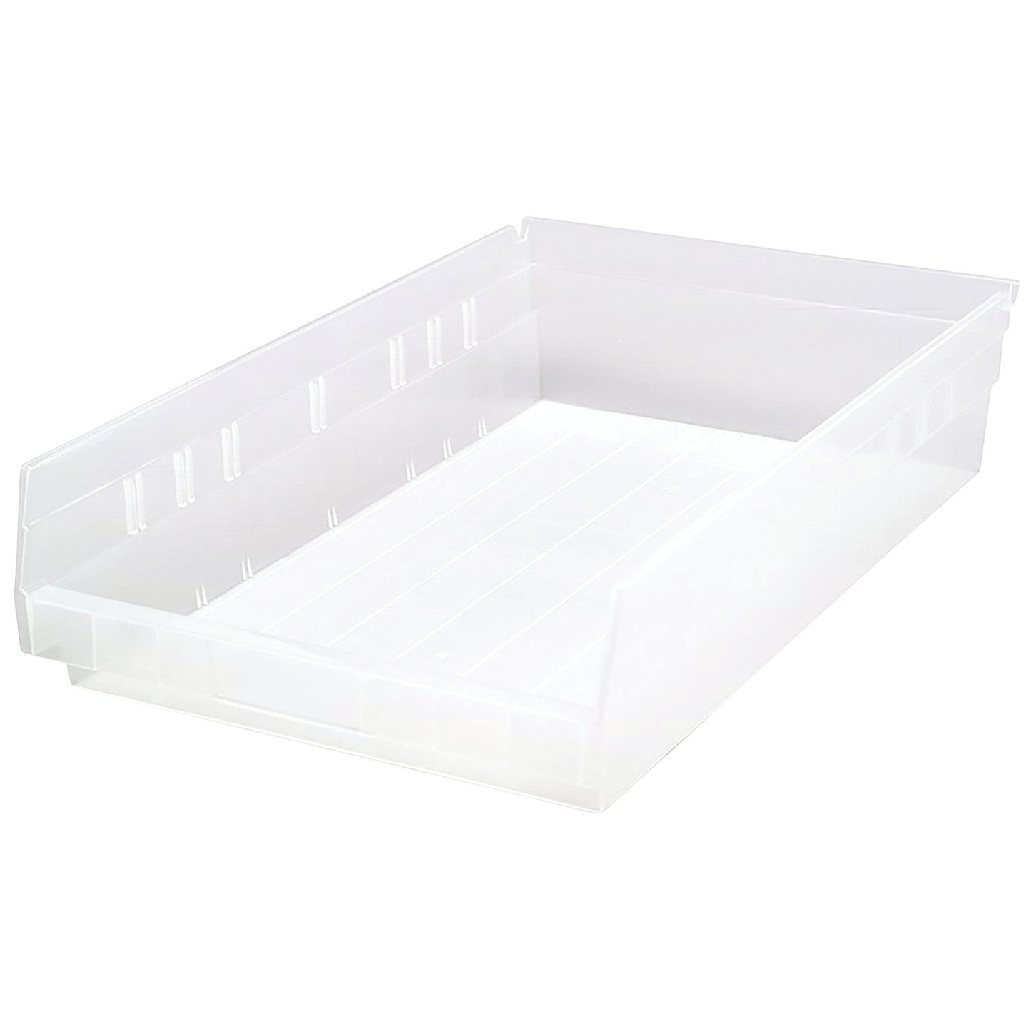 Economy Shelf Bin, 11-1/8"W x 4"H x 17-7/8"D, Clear-View, 8/Case