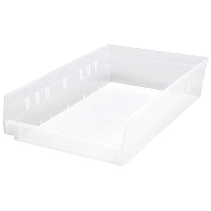 Economy Shelf Bin, 11-1/8"W x 4"H x 17-7/8"D, Clear-View, 8/Case