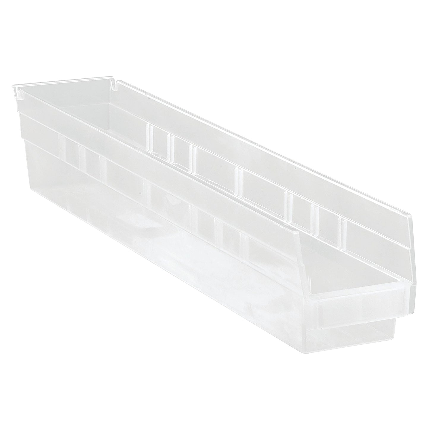 Economy Shelf Bin, 4-1/8"W x 4"H x 23-5/8"D, Clear-View, 16/Case