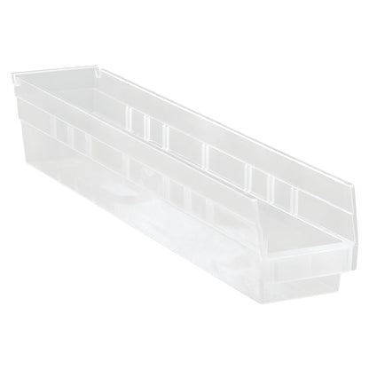 Economy Shelf Bin, 4-1/8"W x 4"H x 23-5/8"D, Clear-View, 16/Case