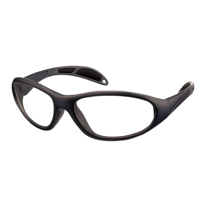 Ultralite Wraparound Radiation Protection Glasses, Regular, Plano, Black