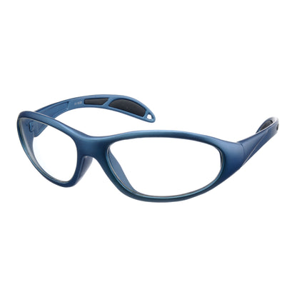 Ultralite Wraparound Radiation Protection Glasses, Regular, Plano, Blue