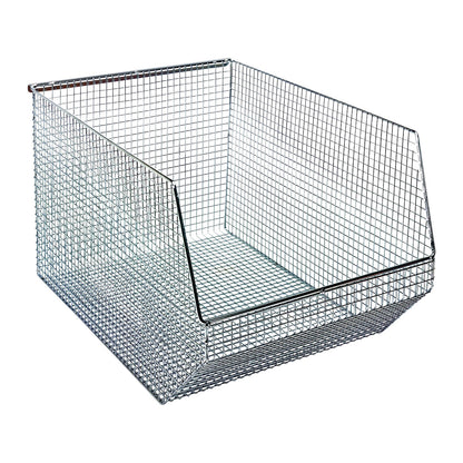 Mesh Stack and Hang Wire Bin, 11"W x 10-1/4"H x 18-1/2"D, 5/Case