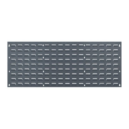 Solid Louvered Panel, 48"W x 19"H, Grey