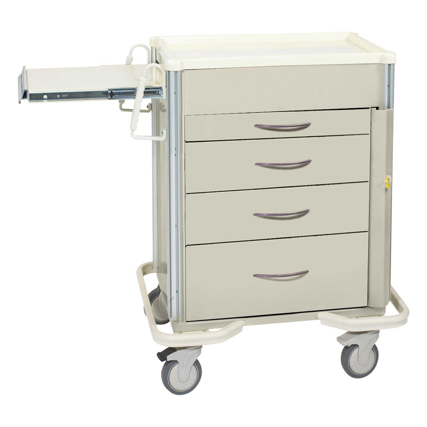 Select Series 4-Drawer Emergency Cart, Breakaway Lock, Two-Tone Beige