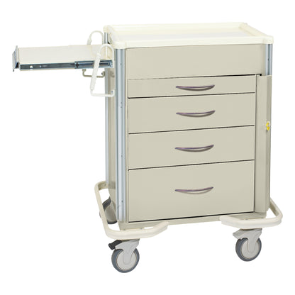 Select Series 4-Drawer Emergency Cart, Breakaway Lock, Two-Tone Beige