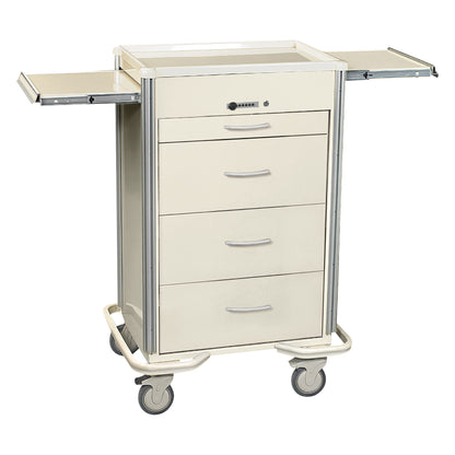 Select Series 4-Drawer Isolation Cart, Push-Button Lock, Two-Tone Beige