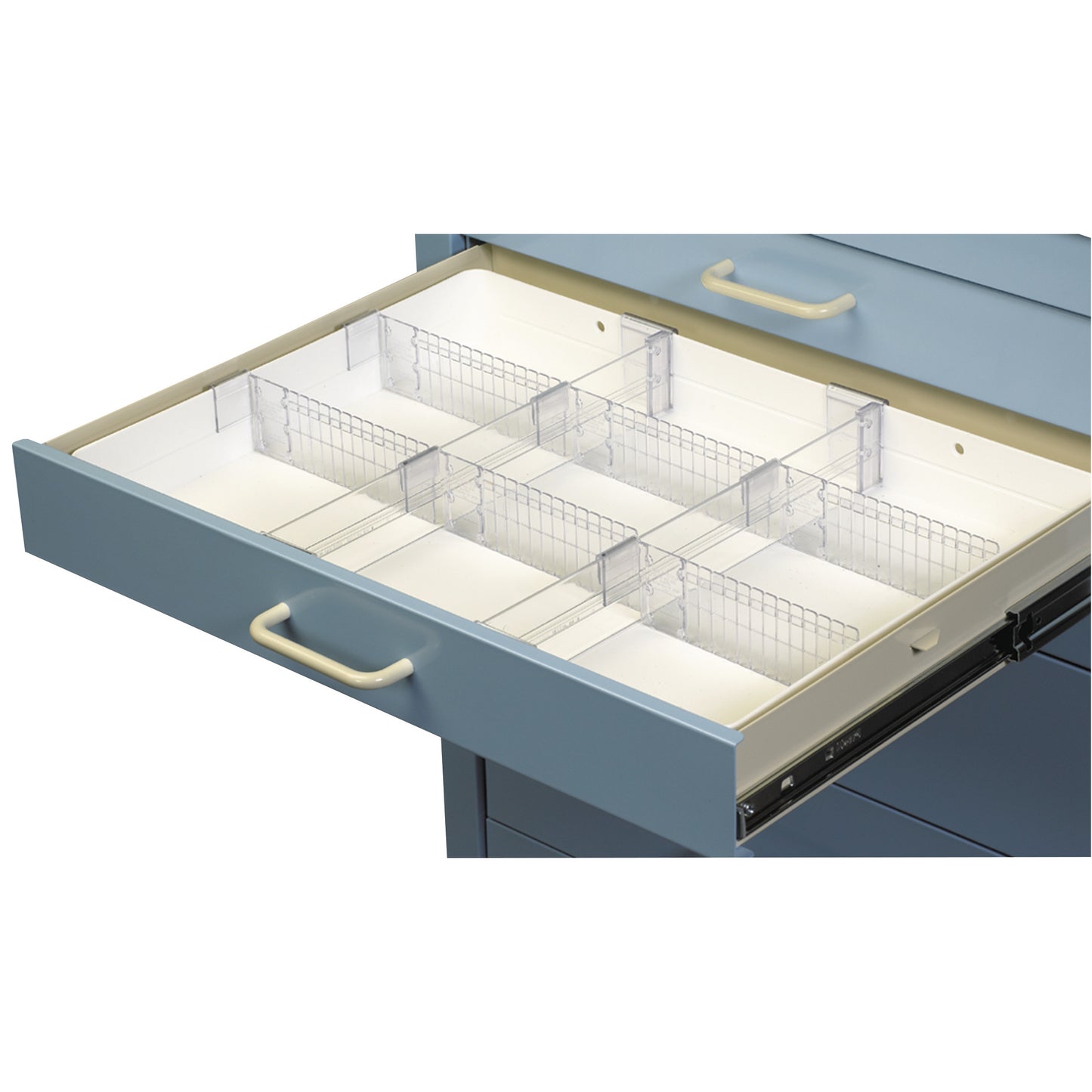 Full Drawer Tray Kit, Fits 3"H Drawer, 6 Dividers/2 Rails, Select/Standard/Wide Series