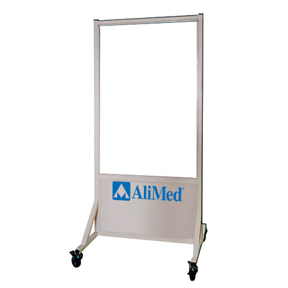 Mobile Leaded Glass Barrier, 30"W x 48"H Viewing Panel