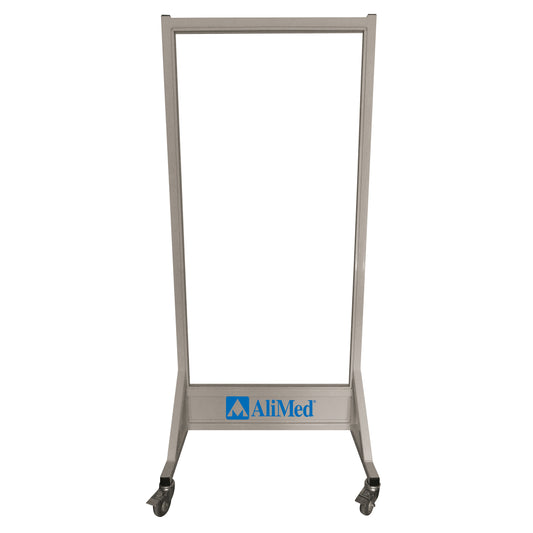 Mobile Leaded Glass Barrier, 30"W x 60"H Viewing Panel