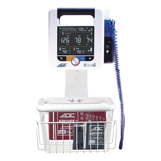 Wall Mount with Basket for ADC® ADView® 2 Modular Diagnostic Station