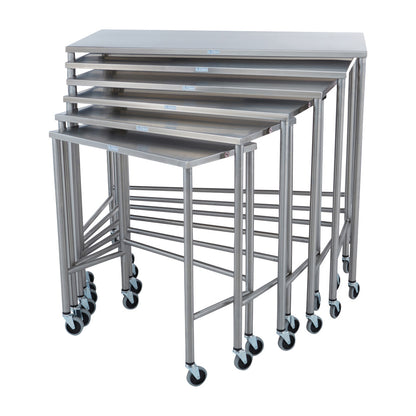 Blickman Nested Instrument Table, 6-Table Set