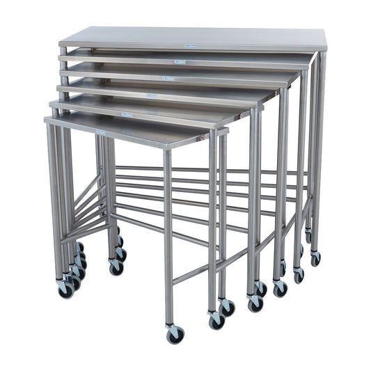 Blickman Nested Instrument Table, 6-Table Set