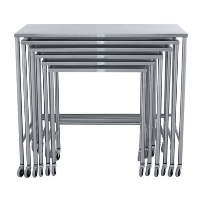 Blickman Nested Instrument Table, 6-Table Set
